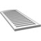 Ekena Millwork Arch Top Surface Mount PVC Gable Vent: Non-Functional, w/2"W x 1-1/2"P Brickmould Frame, 18"W x 40"H GVPAR18X4002SN - alternate 3